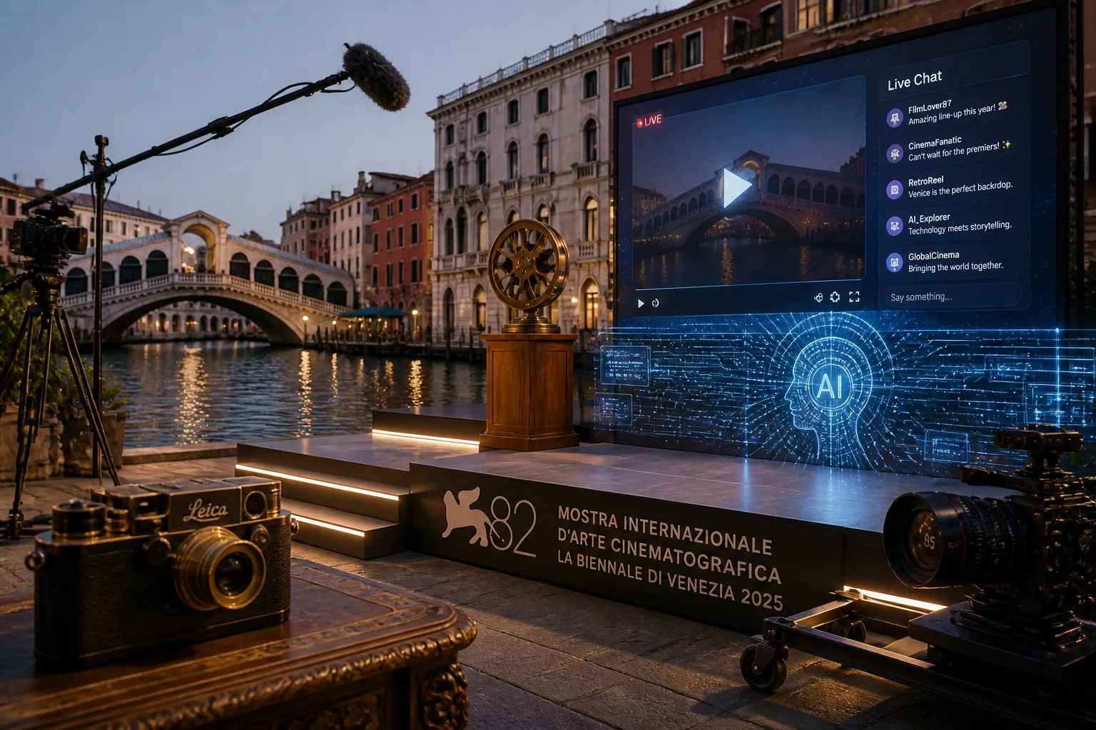 Venice Film Festival Highlights AI and Immersive Storytelling, Featuring Industry Veterans and New Platforms